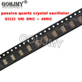 10PCS SMD 3225 SMD passive quartz crystal oscillator 8Mhz 10Mhz 12Mhz 16Mhz 20Mhz 24Mhz 26Mhz 30Mhz 32Mhz 40Mhz 48Mhz 8.000Mhz