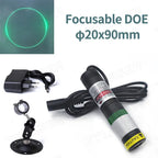 DOE 1 Ring Glass D20X90mm Focusable 520nm Green 10mW 30mW 50mW 80mW 135mW Laser Module for Cutting Positioning