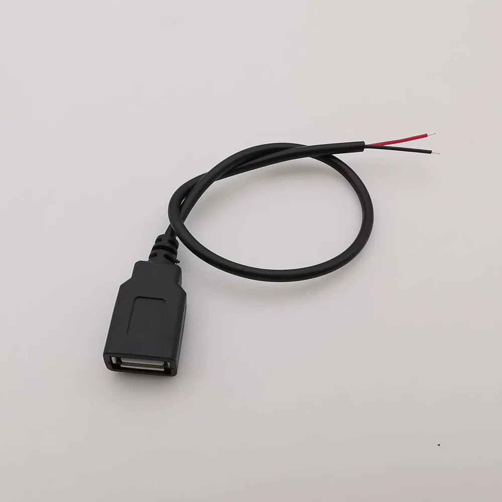 2 Pin 4 Pin Wire 5V USB 2.0 A Male Female Power Plug Pigtail Cable Jack Charging Cord Extension Connector 0.3m 1m 2m