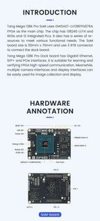 Sipeed Tang Mega 138K Pro Dock GOWIN GW5AST RISCV FPGA Development Board 3 LANE MIPI CSI Large capacity LUT 1GB DDR3