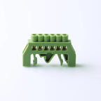 Bridge type guide rail type zero line busbar green flame-retardant terminal block 6 * 9 distribution box zero ground busbar conn