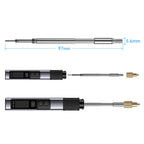 FNIRSI HS-02A Electric Soldering Iron Set with Heat Insert Nut Kit M2-M8, C245 Compatible Tips for 3D Printer and DIY Repair Job