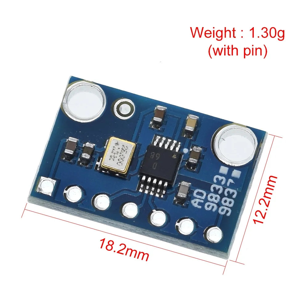 1PCS TZT AD9833 Programmable Microprocessors Serial Interface Module Sine Square Wave DDS Signal Generator Module for Arduino