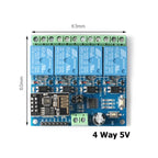 ESP8266 ESP-01 WiFi Relay 1 2 4 Way Channel 5V 12V Things Smart Home Remote Control Switch ESP01 Wireless Module Phone APP