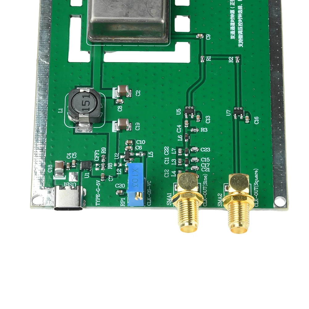10MHz Sinewave Output OCXO Board Frequency Standard With Shell Type C Cable Stable Constant Temperature Crystal Oscillator