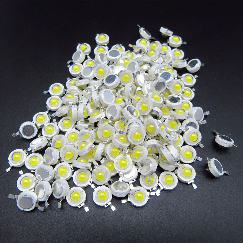 100Pcs LED COB Lamp Chip 1W 3W Mini LED Bulb Diode SMD Red Green Blue RGB 440 660nm For DIY LED Floodlight Spotlight Downlight