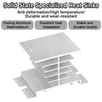 EARU 10A-200A New Single Phase Three Phase Solid State Relay Module Heat Sink SSR DA AA DD Aluminum Fins Radiator Din Rail Mount