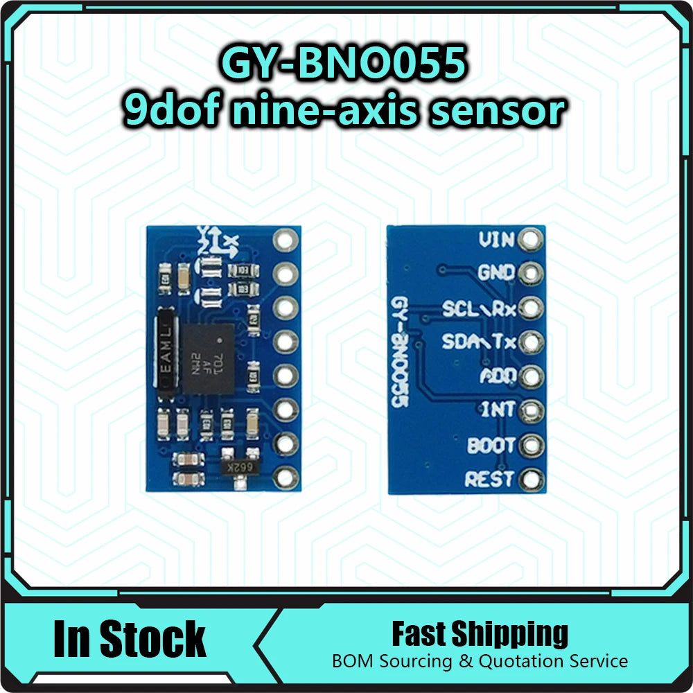 BNO055 9-DOF Absolute Orientation IMU BNO055 AHRS Breakout Sensor BNO-055 SiP Accelerometer Gyroscope Triaxial Geomagnetic