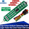 Logic Pulser Analyzer Detecting Probe 5V 3.3V Convenient and Quick Learning Board Logic Tester Pen Level Tester with Line
