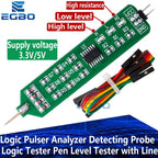 Logic Pulser Analyzer Detecting Probe 5V 3.3V Convenient and Quick Learning Board Logic Tester Pen Level Tester with Line
