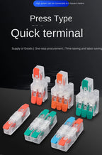 Quick Wiring Terminal Push-in Wire Connector Splitter Mini Universal High power Butt Terminal Block Led Light 1 in Multiple Out