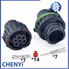 2 set 7 pin 1.5 mm BU-STE KPL CIRCULAR DIN HOUSINGS Male or Female Connector 968421-1 967650-1 1718230-1 with cable Sheath