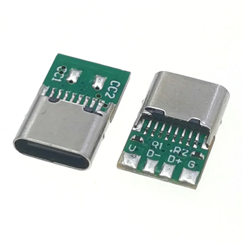 1pc Type-C Female 6 Pin USB Connector Type-C Female Socket Fast Charging Jack Charging Port USB-C Charger Plug Dock