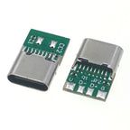 1pc Type-C Female 6 Pin USB Connector Type-C Female Socket Fast Charging Jack Charging Port USB-C Charger Plug Dock