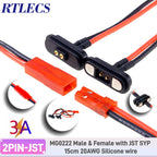 RTLECS Magnetic Connector RC Car Drone JST JR 24V 3A DC Power Battery Charger SM Led Strip Blind Connect USB Cable 2/3/4 Pin