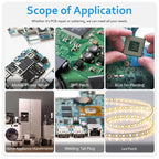 KELLYSHUN Solder Paste, Leaded Syringe Welding Paste, for Soldering BGA LED SMD Containing Silver Sn63 Electronics Tin Paste