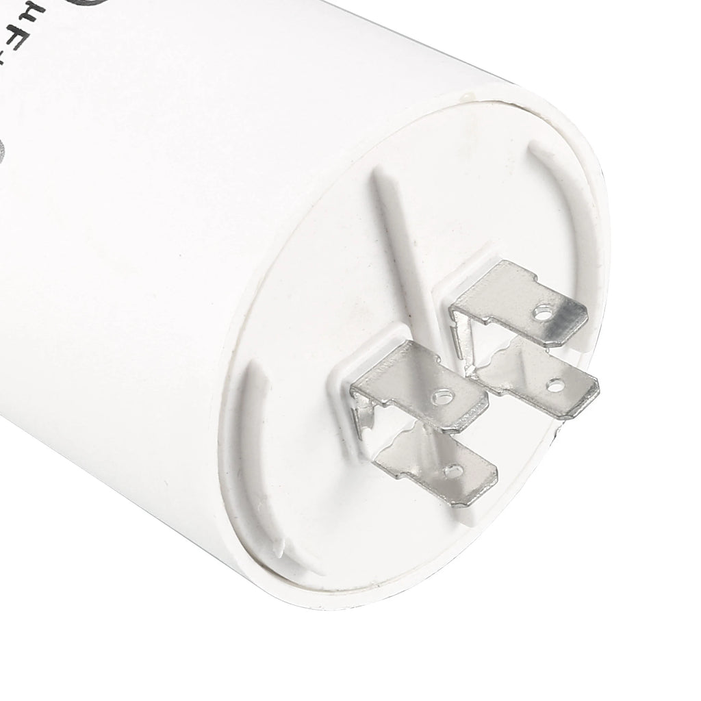1Pcs CBB60 Run Capacitor 8uF-80uF 450V AC Double Insert 50/60Hz Cylinder White for Air Compressor Water Pump Motor