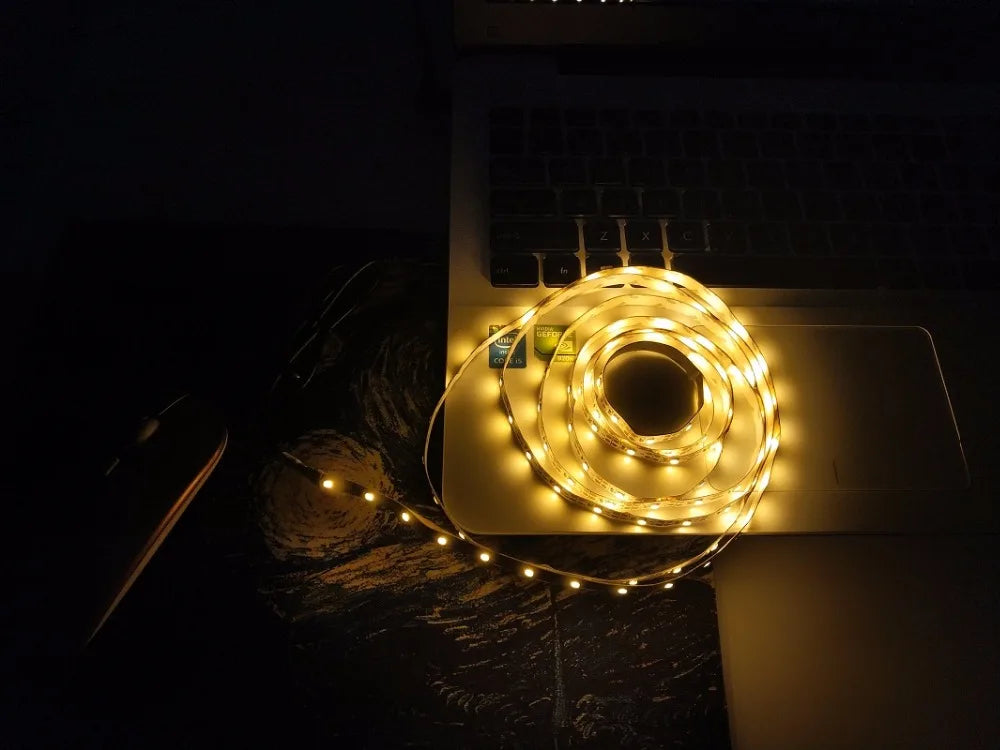 5V 50CM 1M 2M 3M 4M 5M USB Cable Power LED Strip Light Lamp SMD 3528 Christmas Desk Decor Lamp Tape For TV Background Lighting