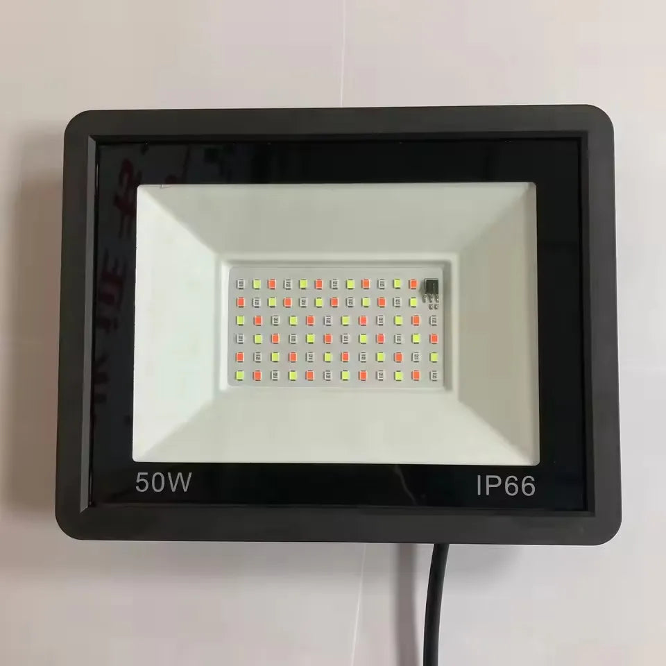 Outdoor Led Rgb Reflector Spotlight Projector 220V Ip66 Waterproof 10W 30W 50W 100W Rgb Led Floodlight Rgb Outdoor Lights Lamps