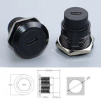 YanXI 1pc Round Socket Module D Type RJ45 Straight Through Network Type-C USB2.0 USB3.0 Connector Panel Mounting HDMI-Jack CAT6