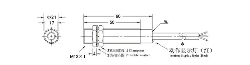 LJC12A3-A-Z/BX AX BY AY Approach Sensor Cylindrical Capacitive Proximity Switch 5mm Detecting Distance NPN/PNP NO/NC DC6-36V