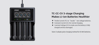 XTAR VC4SL 18650 Battery Charger USB C QC3.0 Fast Charge 1.2V Ni-MH AAA AA Batteries Rechargeable Li ion 21700 Battery Charger