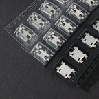 60pcs/240pcs Micro USB Connector Kit 12/24 Models USB Port/Tail Plug for MP3/4/5 DIY SMD DIP Socket Set USB Connectors Set