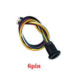 2/4/5/6Pin Type-C USB High Current Charging Socket with PH2.54 Nut Snap Lock Plate Female Type C Waterproof Female Connector