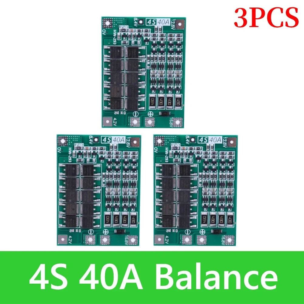 BMS 3S/4S 5A 10A 20A 25A 40A 60A Li-ion Lithium Battery Charger Protection Board 18650 For Drill Motor 12V with Enhance/Balance