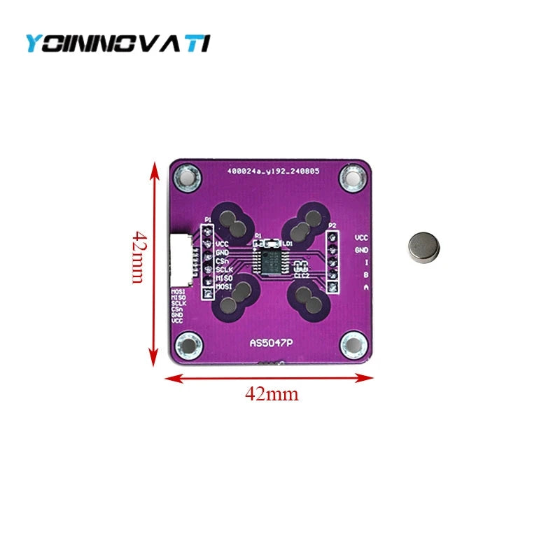 AS5600, AS5047P, MT6701, TLE5012B, MT6835 Programmable Magnetic Encoder Module Kit with Magnet