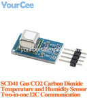 10pcs/1pc SCD40 SCD41 Gas Air Sensor Detect CO2 Carbon Dioxide Temperature and Humidity Two-in-one Module I2C II2 Communication