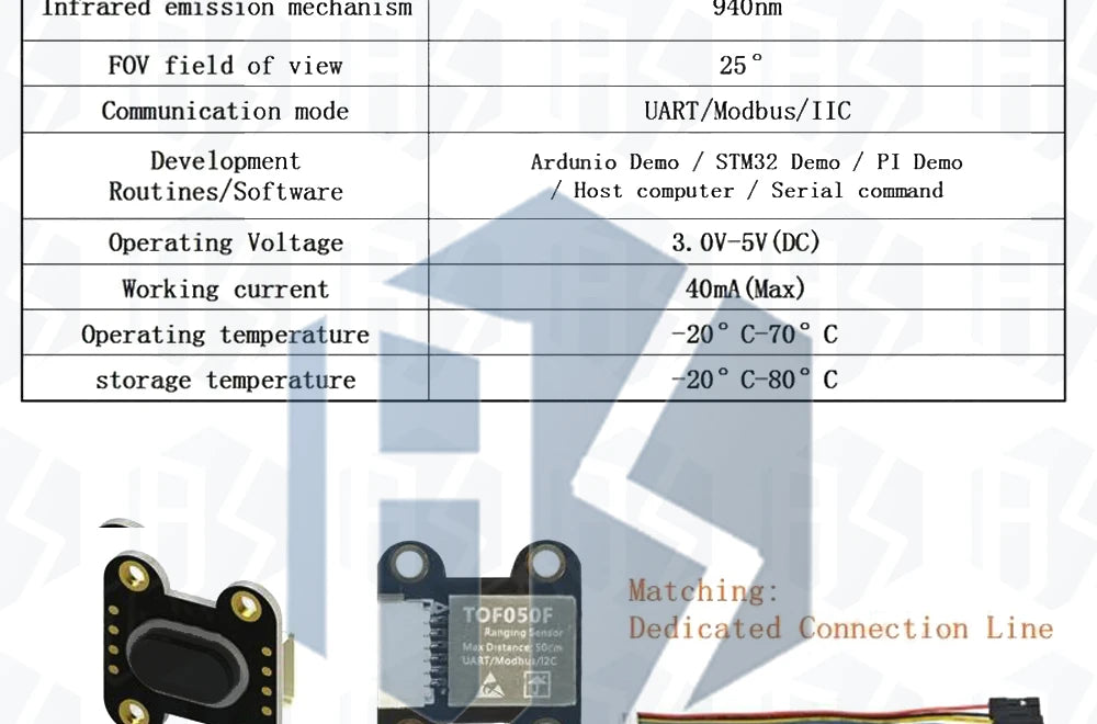 ‌VL6180/VL53L0X/VL53L1X Time-of-Flight (ToF) Laser Distance Sensor – High-Precision Ranging Module (50cm/2m/4m) with MCU