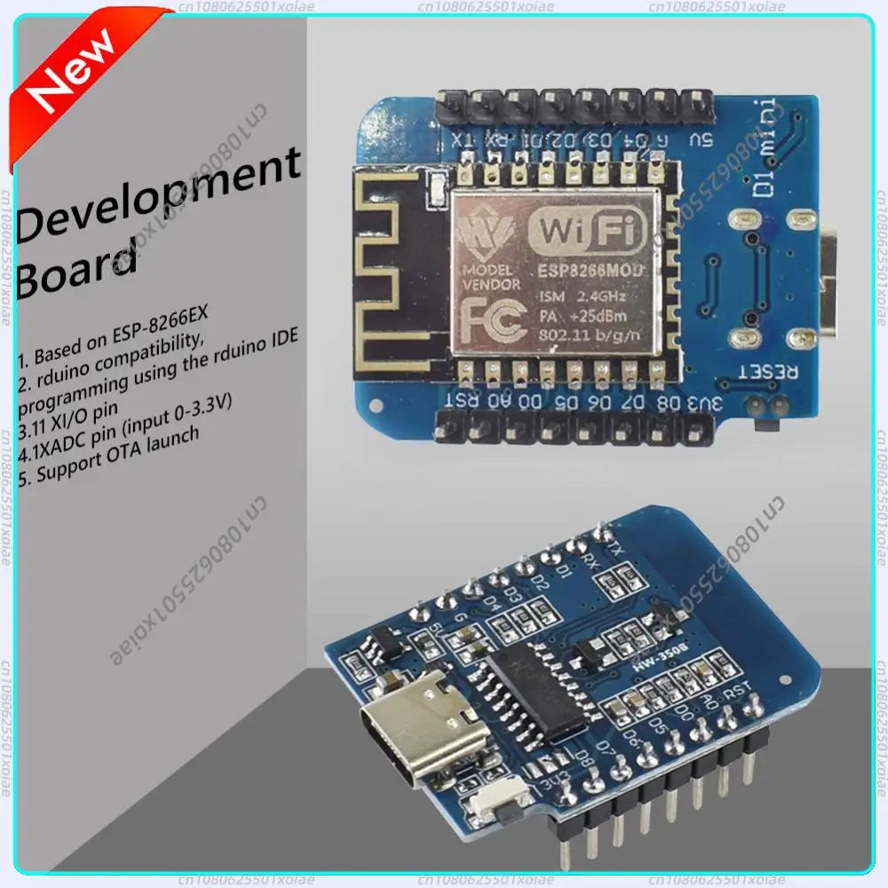 ESP8266 ESP-12F D1 Mini WIFI Development Board NodeMCU Lua Type-C WLAN WiFi Internet Development Board for Arduino