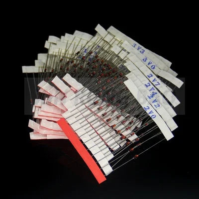 300PCS=30Values*10pcs 2V~39V Diode Kit 0.5W Zener Voltage Regulator 39V 30V 27V 24V 22V 20V 18V 16V 15V 13V 12V 11V 10V..Assort
