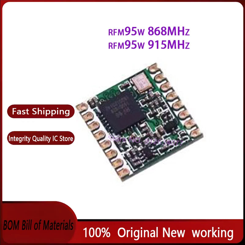 (10PCS) RFM95 RFM95W 868Mhz 915Mhz Wireless Transceiver