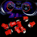 10pcs T5 B8.5d LED Car Interior Lights Instrument Panels Bulbs Low Power 5050 SMD Automobile Dashboard Switch Lamp 12V Luces