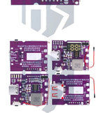 22.5W Power Bank Bidirectional Fast Charging Mobile Power Module Circuit Board With Digital/Light Type-C USB Suppor PD/QC3.0 2.0