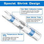50-1200PCS Heat Shrink Tubing Wires Cable Sleeves Waterproof Solder Seal Wire Connector Electric Cable Protection with Heater