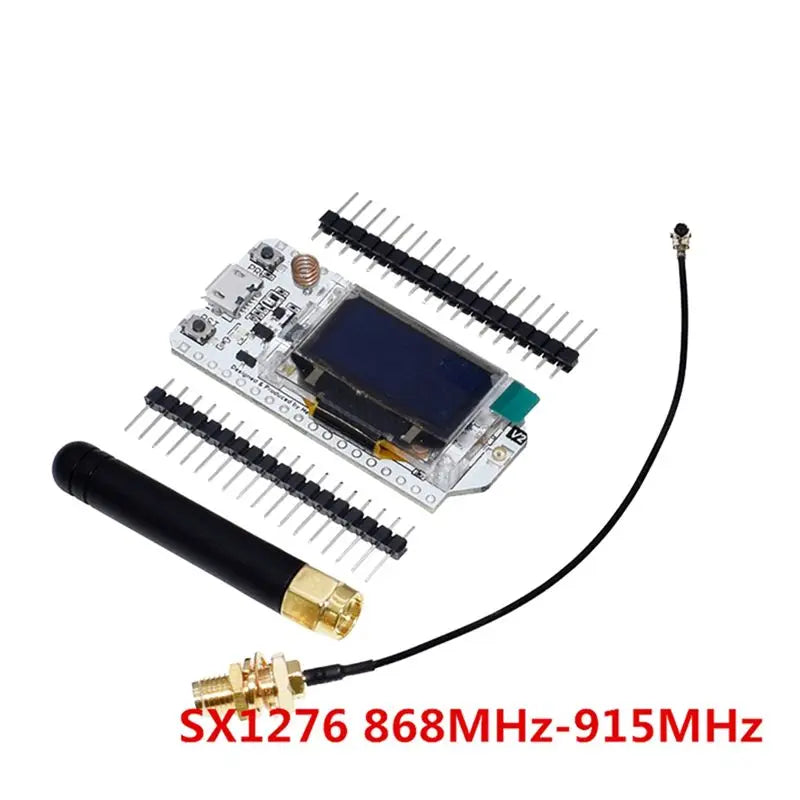 L63A SX1276 SX1278 LoRa 868MHz/915MHz 0.96 Inch Blue OLED Display Bluetooth WIFI Kit 32 Development Board