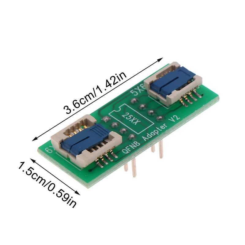 QFN8/WSON8 Universal Two-in-one Socket / Adapter For Both 6*5MM And 8*6MM Chips SMT BIOS Flash Socket