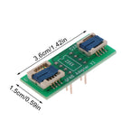 QFN8/WSON8 Universal Two-in-one Socket / Adapter For Both 6*5MM And 8*6MM Chips SMT BIOS Flash Socket