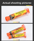 Syringe Solder Paste 227℃ Lead-Free High Temp SAC0307 No-Clean Flux Paste for Chip Repair BGA Reballing Smartphone IC SMD Solder