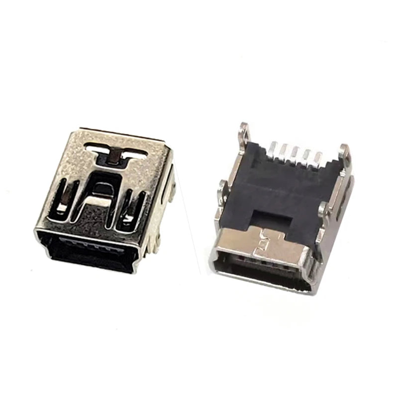 10Pieces 9Types Mini USB Connector B Type USB 2.0 Jack 5pin SMT DIP PCB Board Sink 1.7 USB Socket Female Jack 2.0