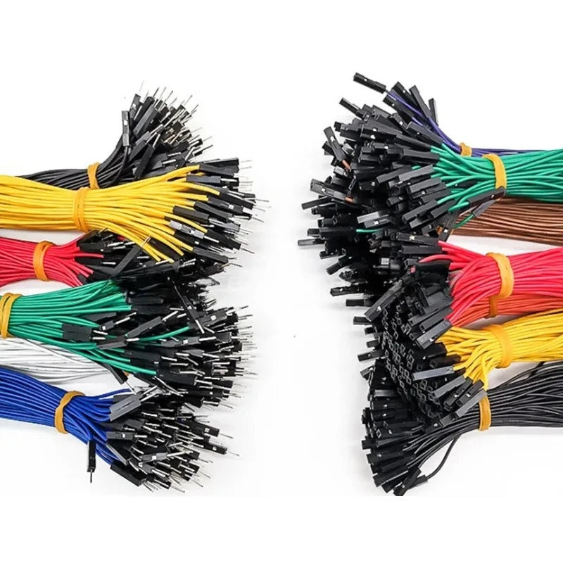 100pcs Breadboard 2.54mm dupont Du Bang Cable For Arduino Line Male Female 1P Connector DIY Electronic 26AWG Jumper Wire Cable