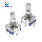 5PCS 20 Position 360 Degree Rotary Encoder EC11 5Pin Handle Long 15MM Audio Digital Potentiometer Without Switch