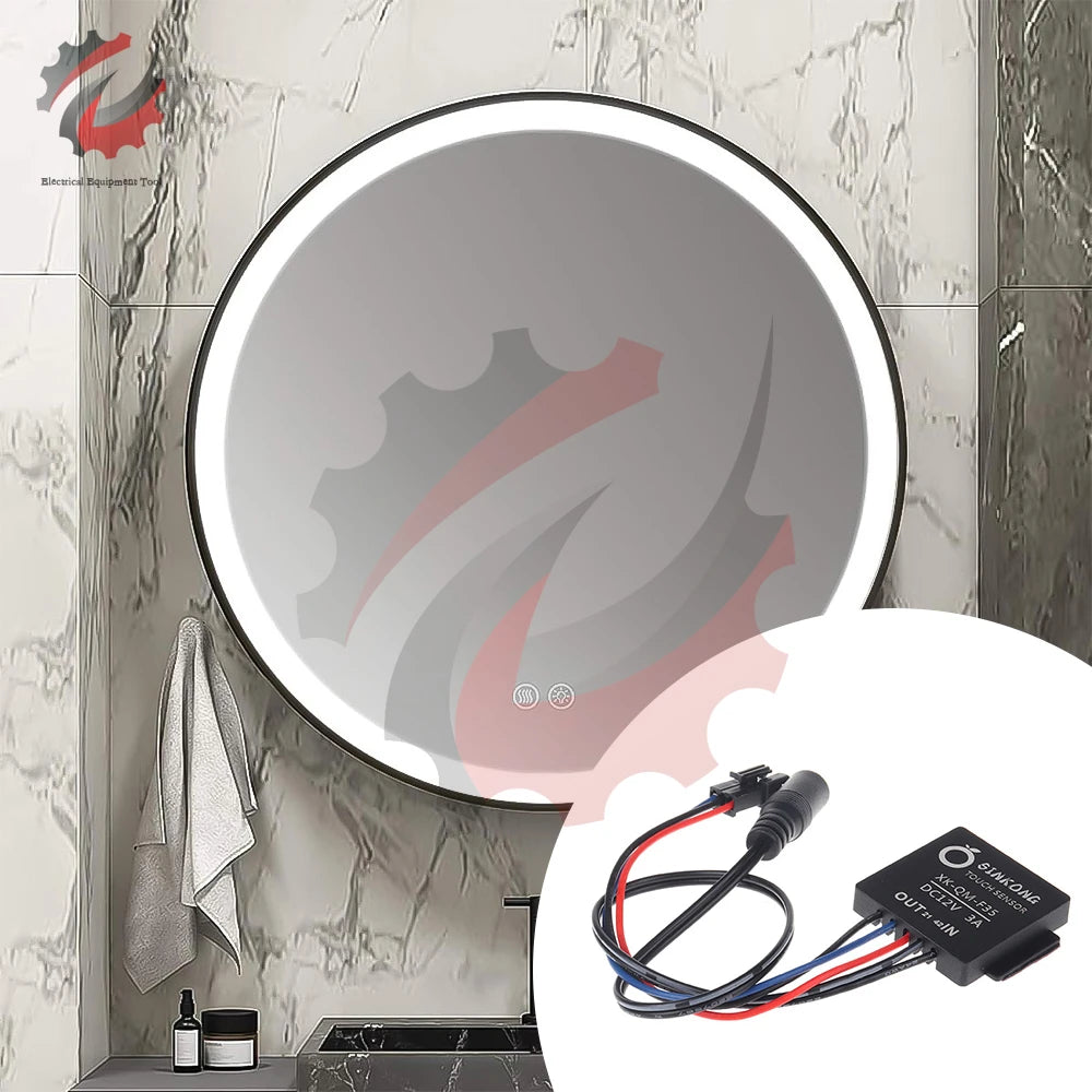 DC 5-12V Bathroom Mirror Switch Touch Switch Sensor Stepless LED Inductive Dimming Touch Dimmer Switch for Led Light Mirror