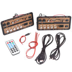 EU/US Plug Bluetooth 5.0 Amplifier Board With Optical Audio AMP USB FM Radio TF Player DIY Audio For Karaoke Home Car 110V/220V