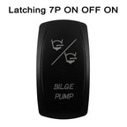CUSTOM Dual RED Led Laser Etched Rocker Switch ON-OFF ON-OFF-ON (SPST DPDT) for ARB/Carling/NARVA 4x4 Caravan Accessories SUV