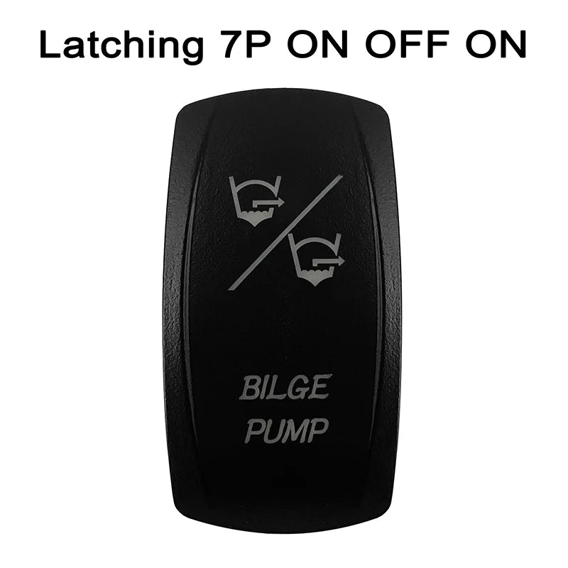 CUSTOM Dual RED Led Laser Etched Rocker Switch ON-OFF ON-OFF-ON (SPST DPDT) for ARB/Carling/NARVA 4x4 Caravan Accessories SUV