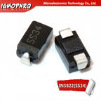 100PCS 1N5819 SS14 1N5822 SS34 SR160 SS16 1N5817 SS12 SR1100 SS110 SR360 SS36 SR240 SS24 SR2100 SS210 SS310 SMA Rectifier diode